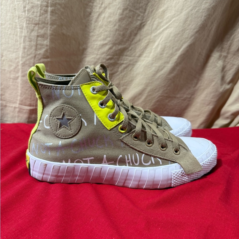 Converse Beige and White Sneakers